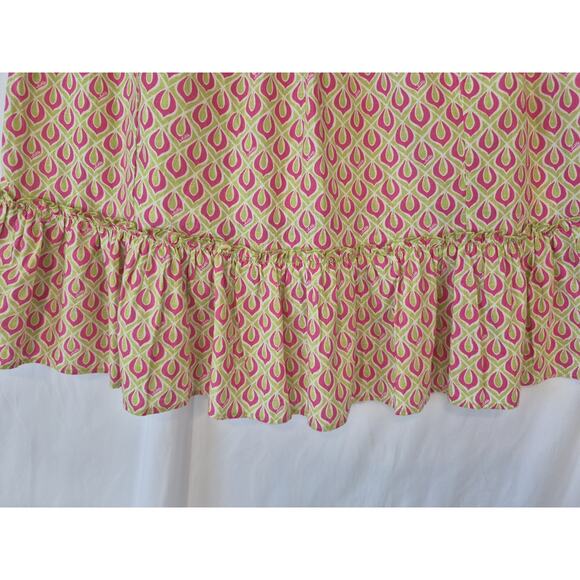 Lilly Pulitzer Womens Pink Green Geometric A-line Skirt Medium - Picture 6 of 9